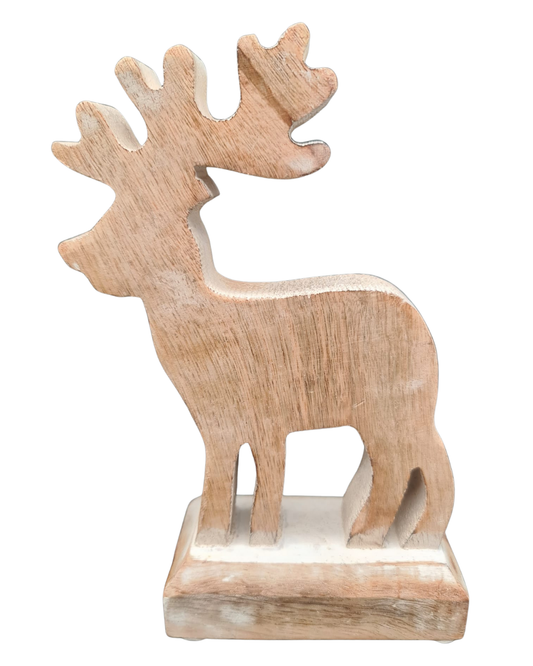 Holzfigur „Rentier“ – Natur