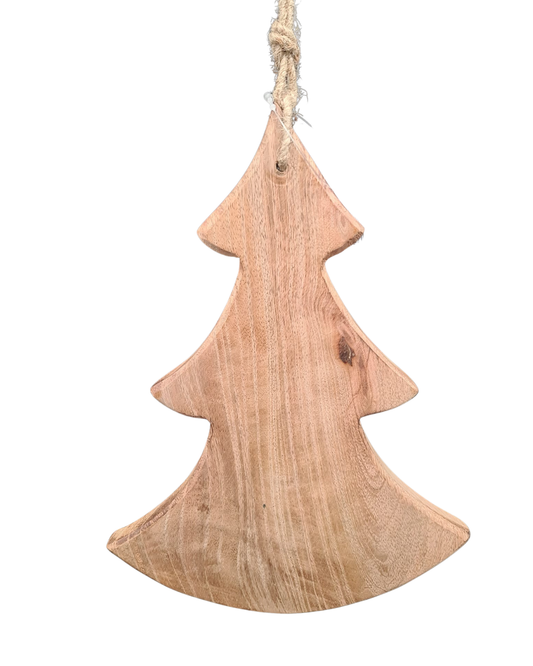 Natürlicher Holz-Weihnachtsbaum – Minimalistische Hängedeko