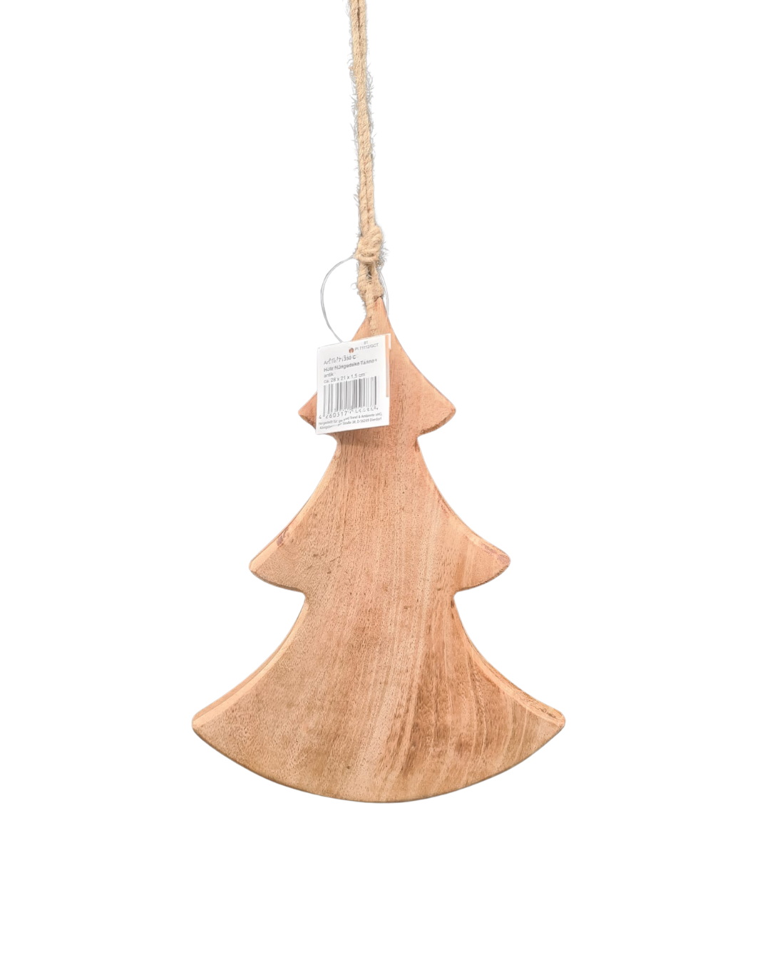 Natürlicher Holz-Weihnachtsbaum – Minimalistische Hängedeko