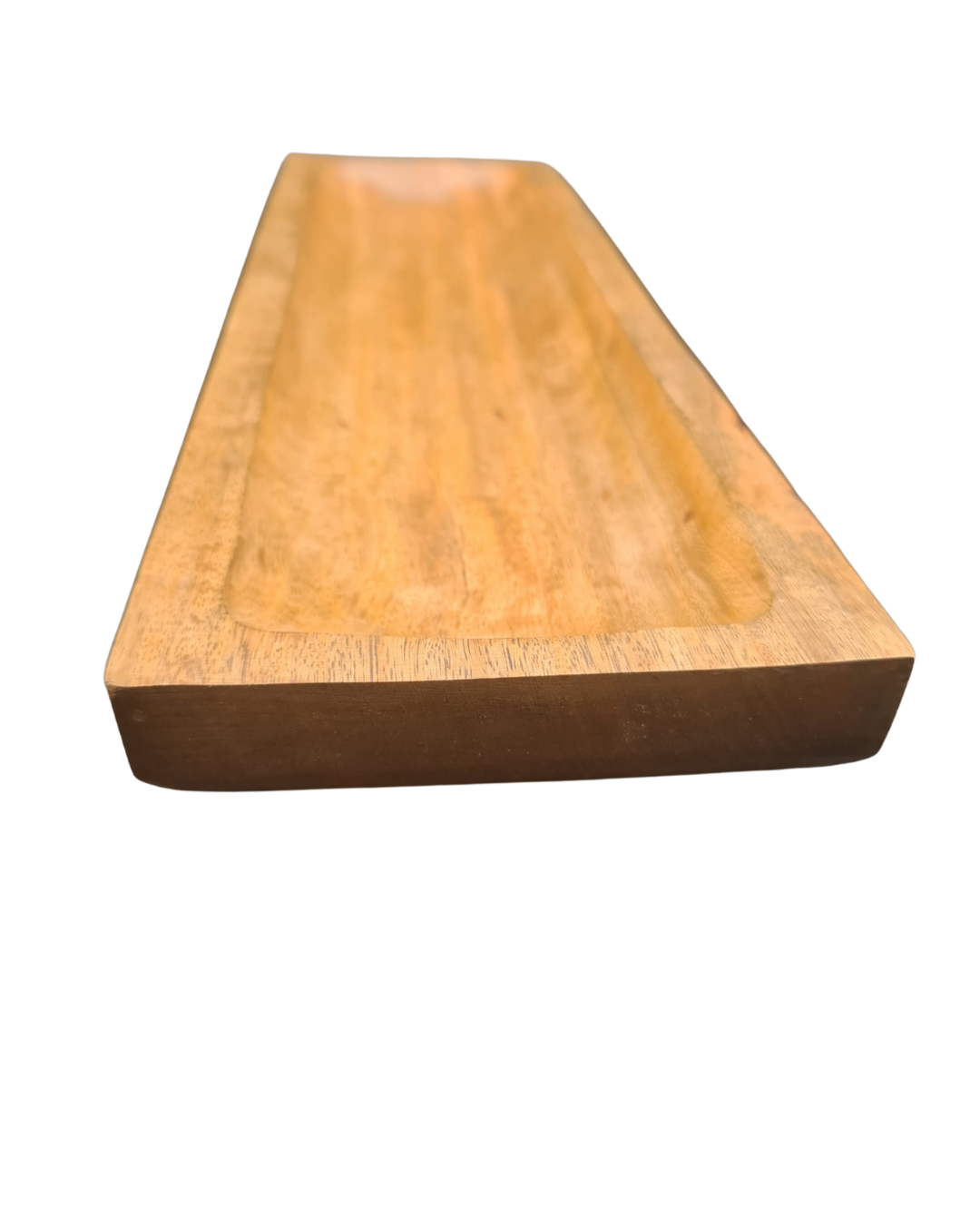 Langes Holztablett rechteckig – Dekotablett & Serviertablett aus Mangoholz