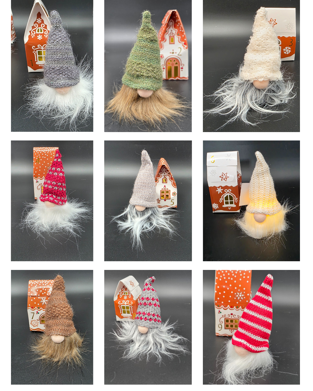 Adventskalender „Wichteldorf“ – 24 Häuschen mit Wichteln
