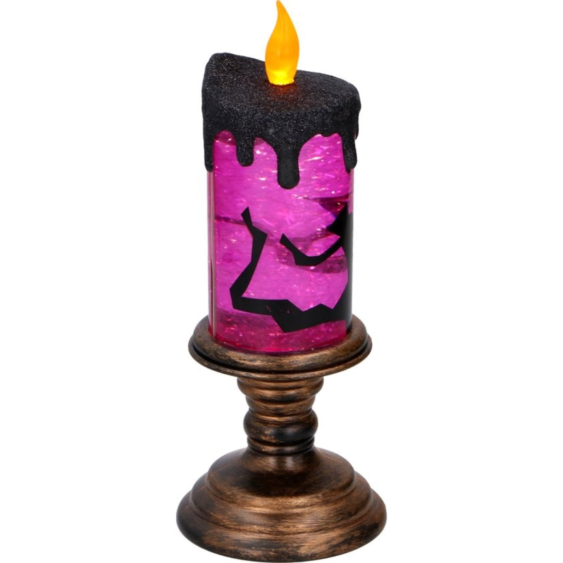 GRUNDIG Halloween LED-Kerze – rotierender Glitzereffekt
